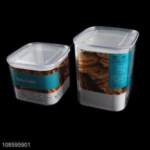 Wholesale plastic storage container sealed jar for food storage
