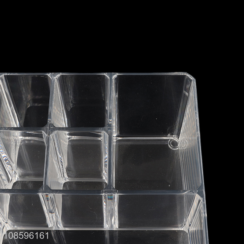 Good quality plastic cosmetic organizer makeup brush holder