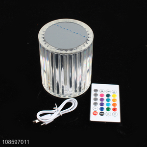 Popular products crystal table lamp usb charging touch lamp
