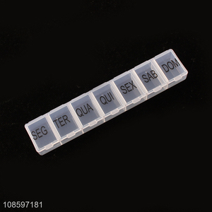 Yiwu market portable travel medicine box weekly pill box