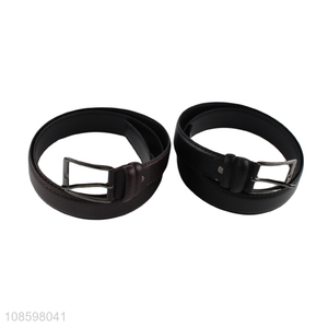 Hot selling 125cm men's belt pu leather belt for khakis