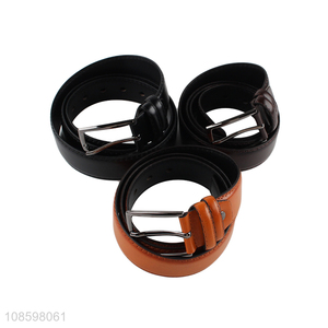 New arrival 125cm pin buckle <em>belt</em> men pu leather <em>belt</em>