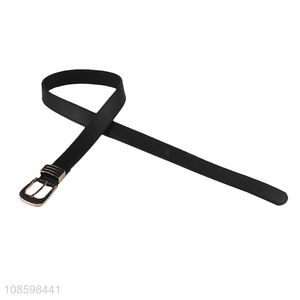 Factory price black women clothes accessories pu <em>belt</em> for sale