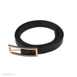 Factory supply black decorative women waist <em>belt</em> buckle <em>belt</em>