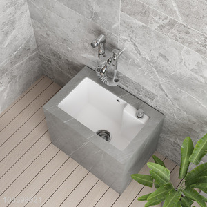 Wholesale ceramic mop pool sink porcelain bathroom mop sink basin