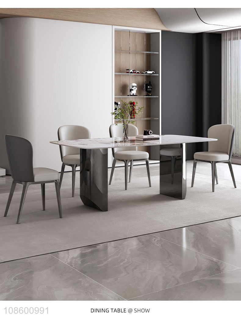 Top selling home furniture rectangle dining table wholesale