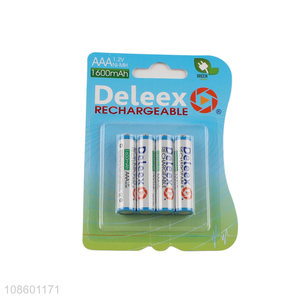 Low price 4pieces 1.2v eco-friendly 1600mAh <em>rechargeable</em> <em>batteries</em>