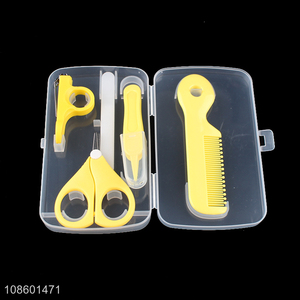 Online wholesale 5pcs <em>baby</em> nail <em>care</em> set infant nail clipper set