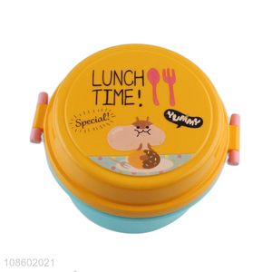 Factory price round portable children lunch box for sale