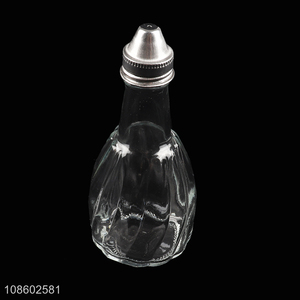 Good quality oil bottle vinegar dispenser with metal lid