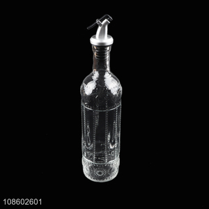 Low price leakproof glass oil bottle cooking wine bottle
