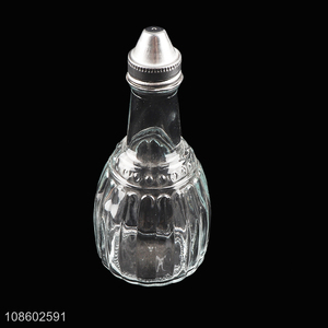 Wholesale glass olive oil vinegar bottle with metal nozzle