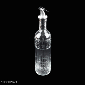 Customized glass olive oil dispenser bottle vinegar cruet