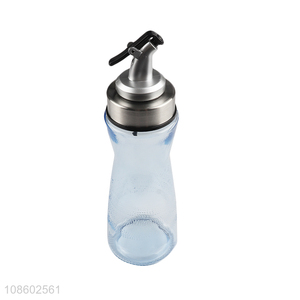 Wholesale leakproof glass vinegar cruet olive oil bottle