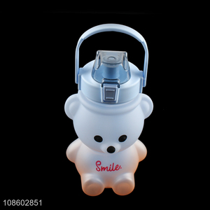 Wholesale 1400ml cute bear water bottle for sports gym fitness