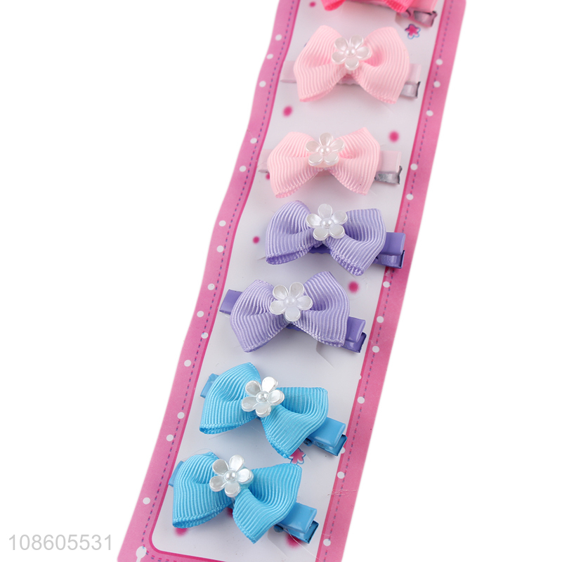Yiwu market bowknot hair clips hairpins for women girls