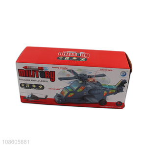 Good price electronic military helicopter toy with light & music