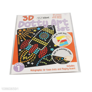 Top selling holographic 3d foam dots and playing board set