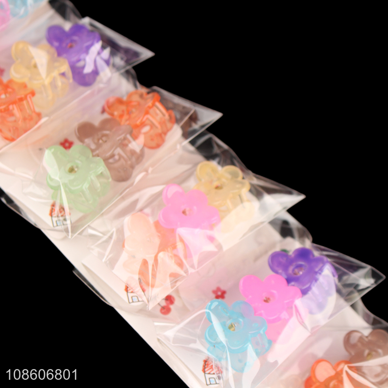 Hot products colourful children mini hair claw cips for sale