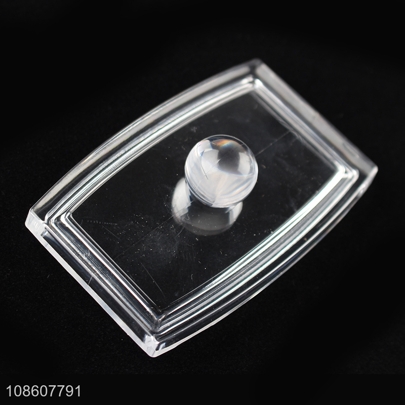 Factory supply clear cotton pads organizer cotton swabs holder dispenser