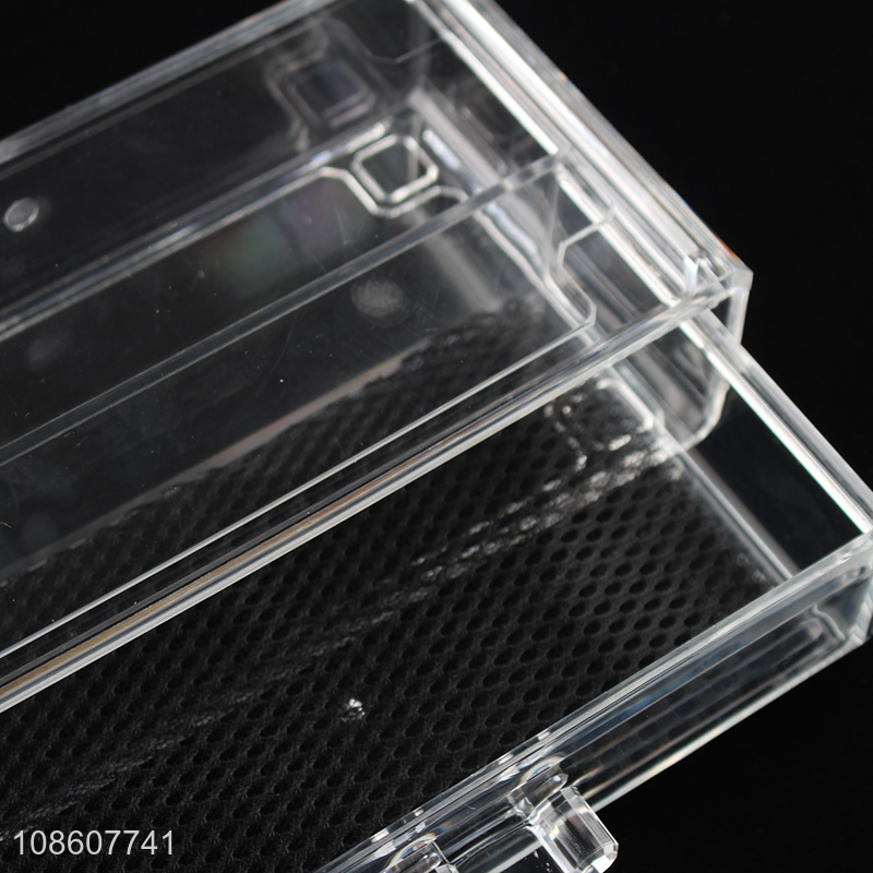 Top quality clear acrylic makeup organizer for cosmetic brushes