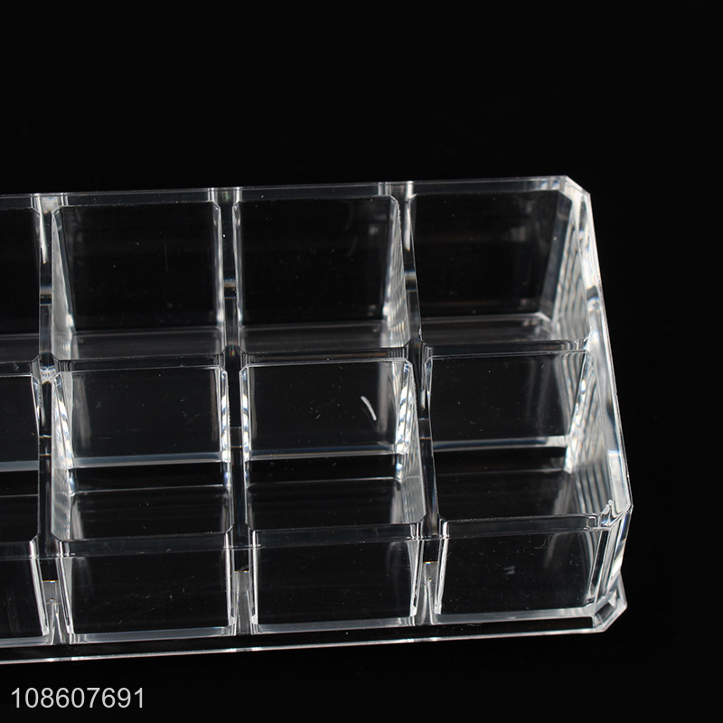 High quality transparent acrylic makeup organizer storage display case