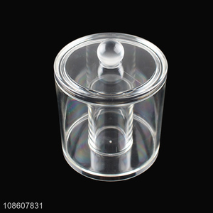 New product clear acrylic makeup cotton pad holder cotton swabs holder