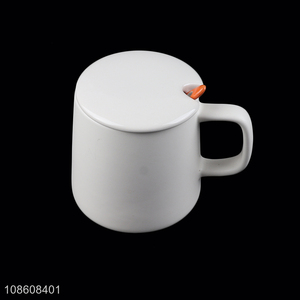 Hot selling sublimation ceramic <em>mugs</em> with lid, handle & spoon