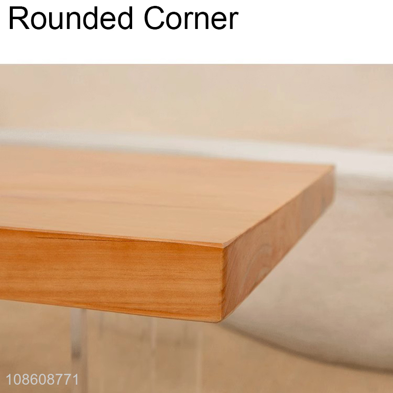 Wholesale Japanese style acrylic base solid wood end table tatami table