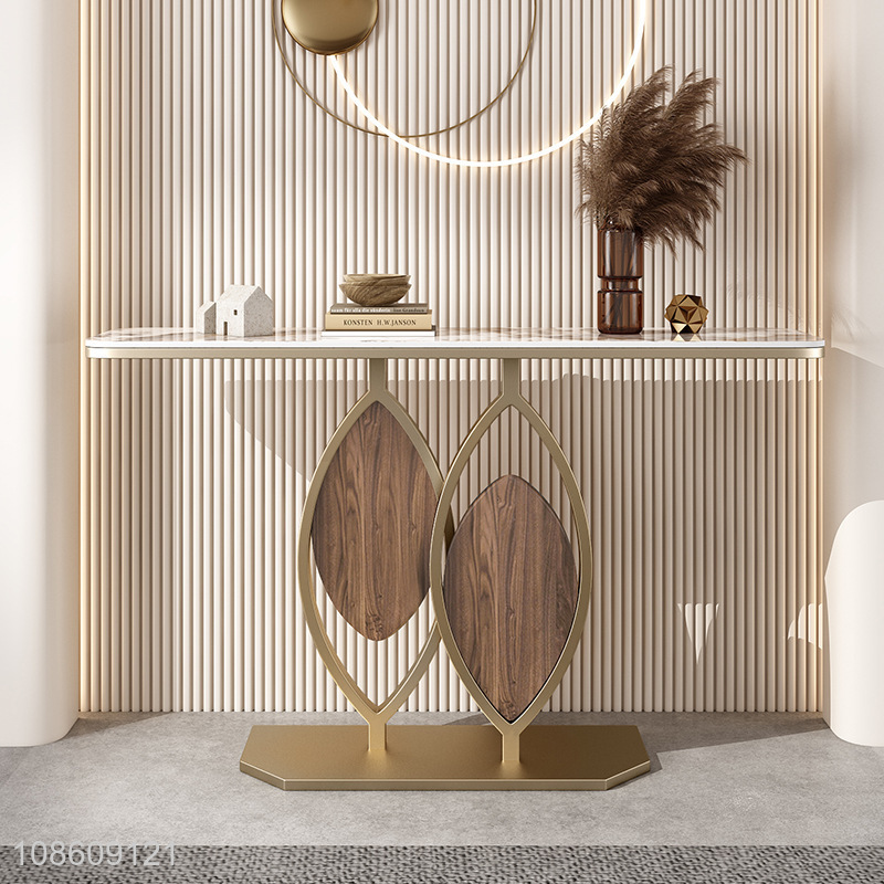 High quality stylish marble entryway console table for living room