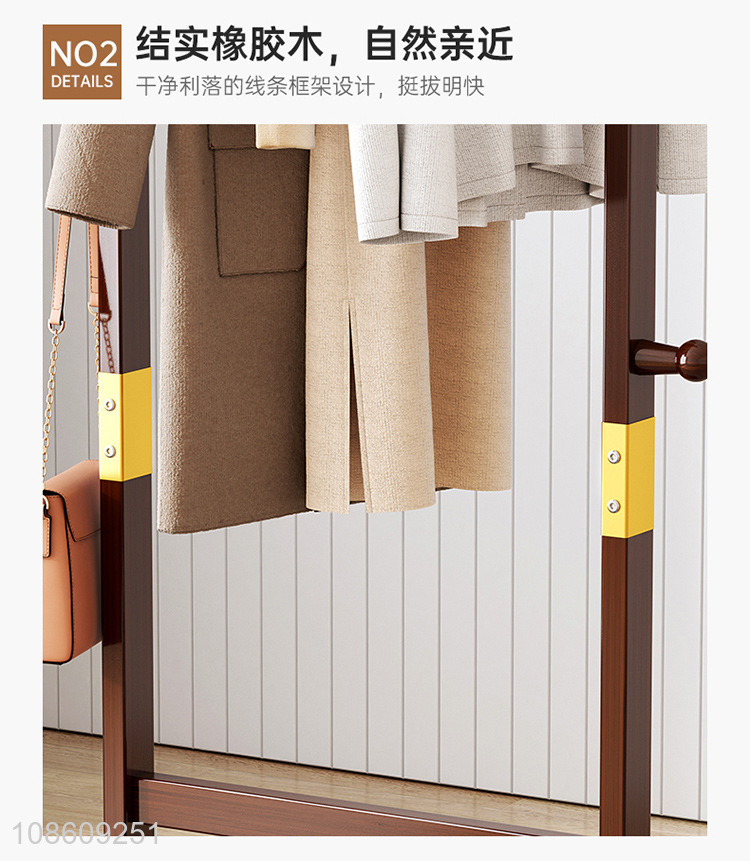 Low price simple floor-to-ceiling bedroom coat rack for sale