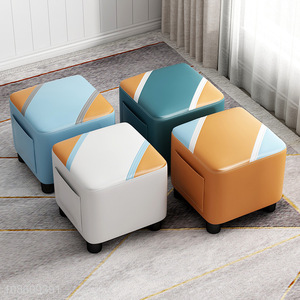 New style soft single sofa chair living room shoe stool