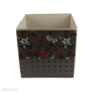 Hot selling collapsible non-woven storage bins cube storage boxes