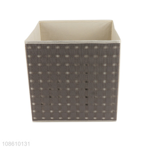 Factory price foldable lidless non-woven storage box for kids' toys