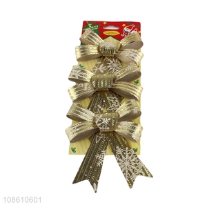 Factory price christmas decoration christmas bow tie for sale