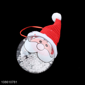 Factory supply transparent christmas ornaments decoration ball for sale
