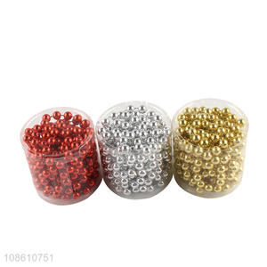 Top selling multicolor christmas beads for xmas tree decoration