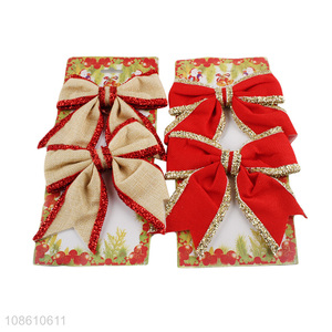 Top products christmas <em>bow</em> <em>tie</em> for xmas tree decoration