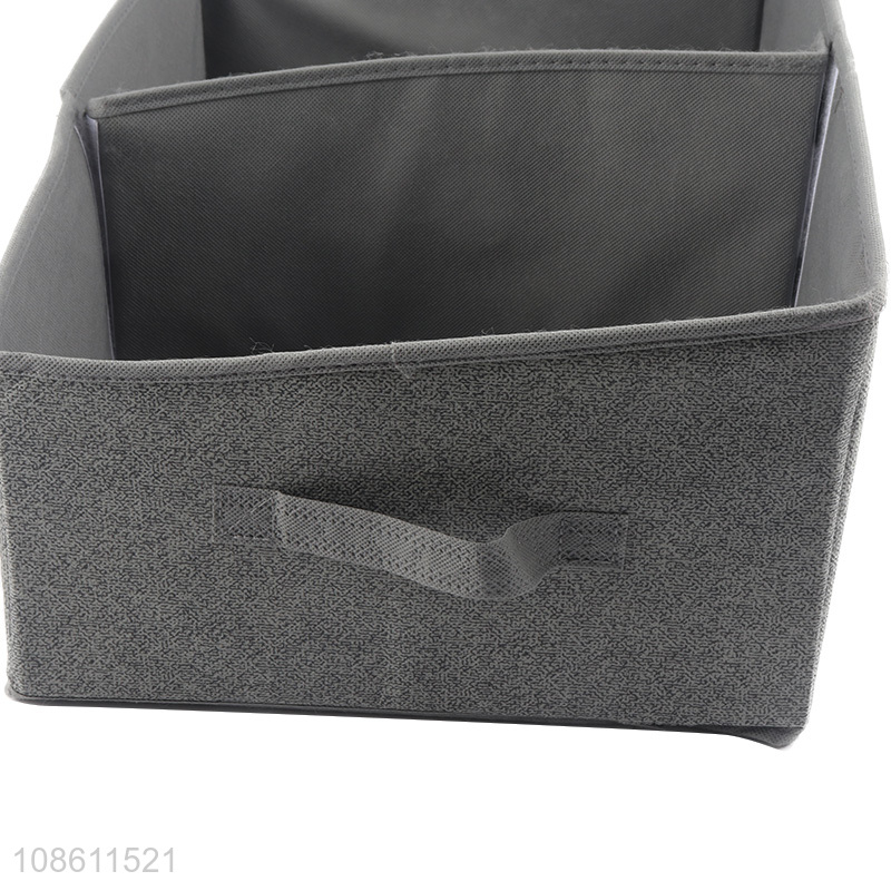 New arrival foldable nonwoven storage box divided drawer organizer