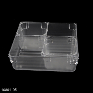 Wholesale transaparent drawer <em>organizers</em> set for home kitchen office