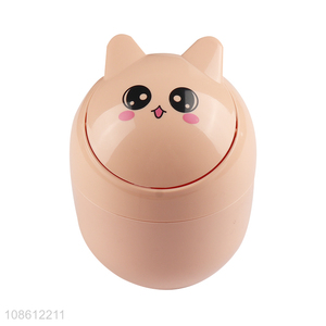 Hot selling cute mini desktop trash can garbage can for office