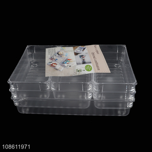 Factory supply clear drawer <em>organizers</em> set plastic makeup storage boxes