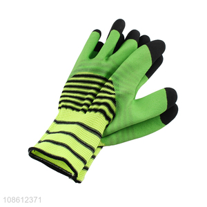 Hot selling coated gardening safety gloves industrial work gloves