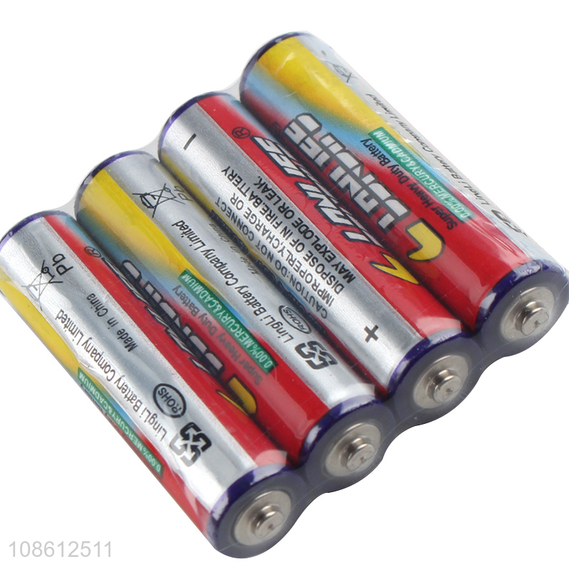 Low price 1.5V AA carbon-zinc batteries high-performance batteries