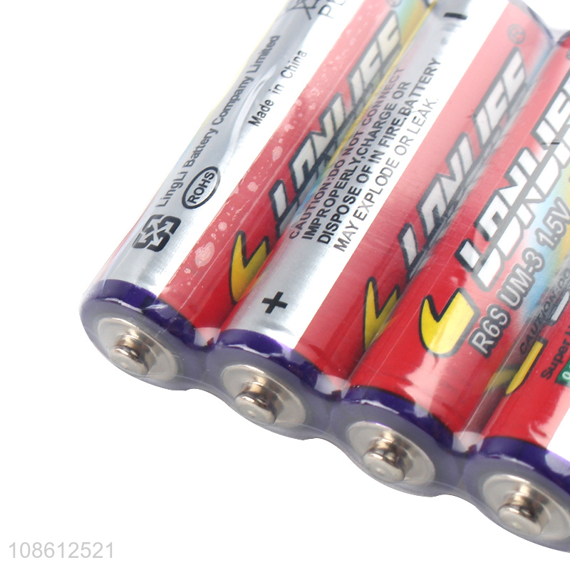 Good price 1.5V AA carbon-zinc batteries long lasting dry batteries