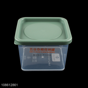 Popular products plastic space saving dry food container storage jar
