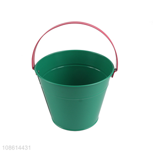 Online wholesale mini iron metal flower pot ice bucket water bucket