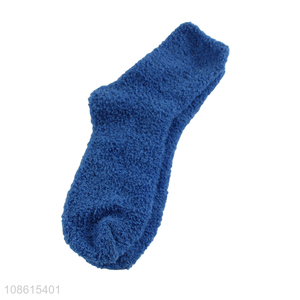 Online wholesale winter thickened women fleece half socks