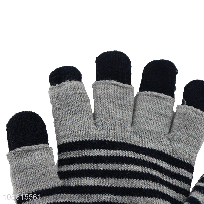 China factory men winter thickened acrylic gloves for sale