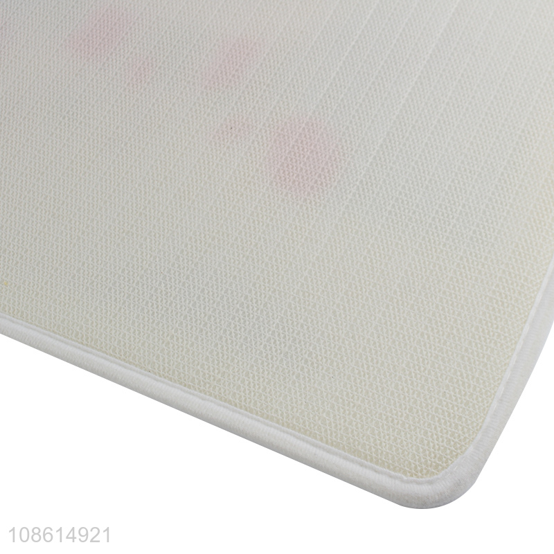 Popular products snowman pattern flannel mat floor mat
